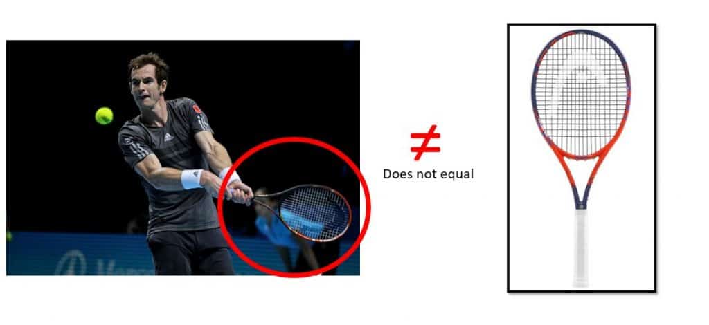 Andy Murray tennis racquet