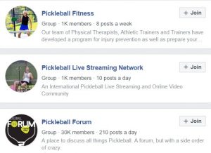 pickleball Facebook Groups 