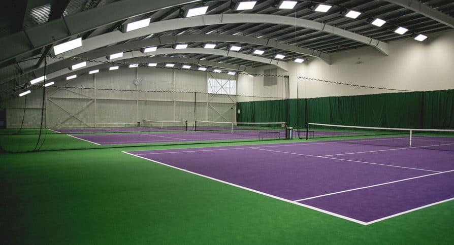 indoor tennis court dimensions