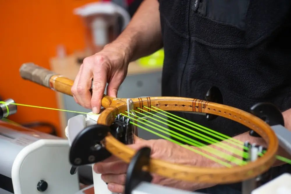 Stringing A Tennis Racket
